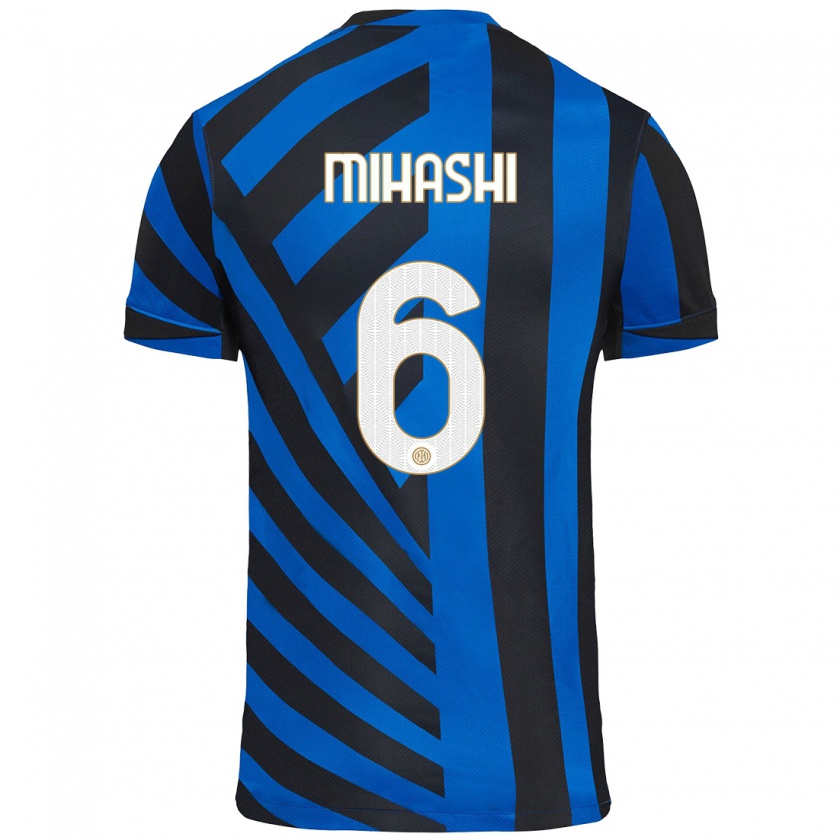 Kandiny Férfi Mana Mihashi #6 Kék Fekete Hazai Jersey 2024/25 Mez Póló Ing