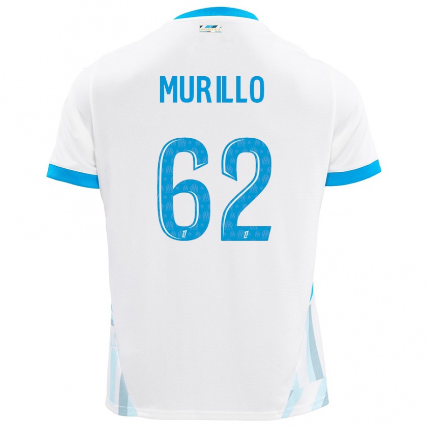 Kandiny Férfi Amir Murillo #62 Fehér Ég Kék Hazai Jersey 2024/25 Mez Póló Ing