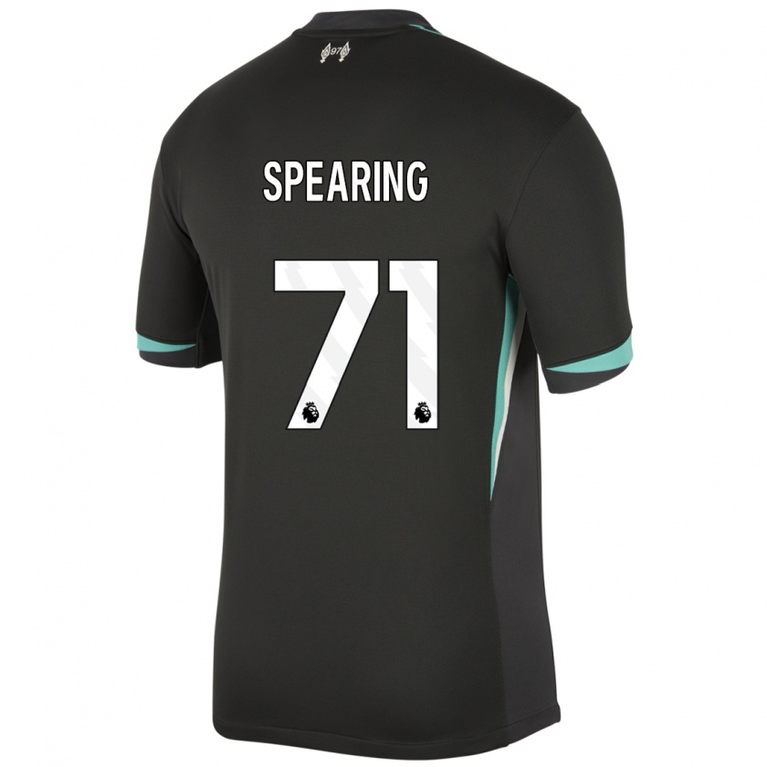 Kandiny Férfi Jay Spearing #71 Fekete Antracit Fehér Idegenbeli Jersey 2024/25 Mez Póló Ing