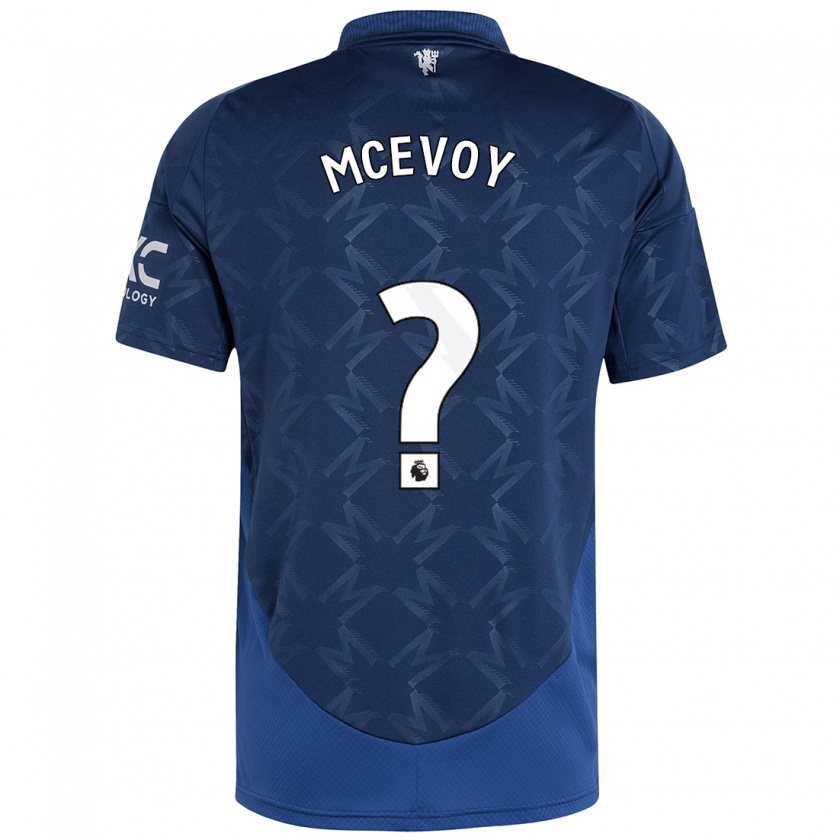 Kandiny Férfi Jay Mcevoy #0 Indigó Idegenbeli Jersey 2024/25 Mez Póló Ing