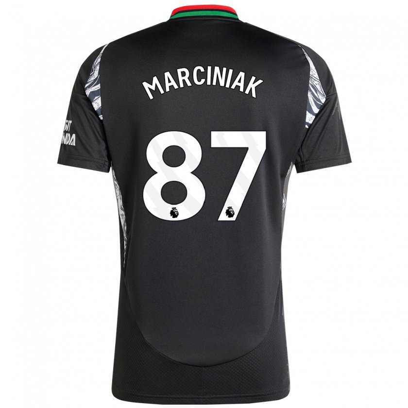 Kandiny Férfi Alex Marciniak #87 Fekete Idegenbeli Jersey 2024/25 Mez Póló Ing