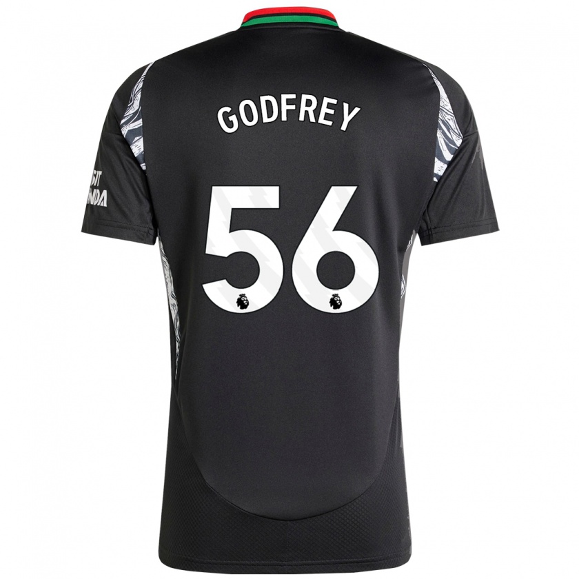 Kandiny Férfi Freya Godfrey #56 Fekete Idegenbeli Jersey 2024/25 Mez Póló Ing