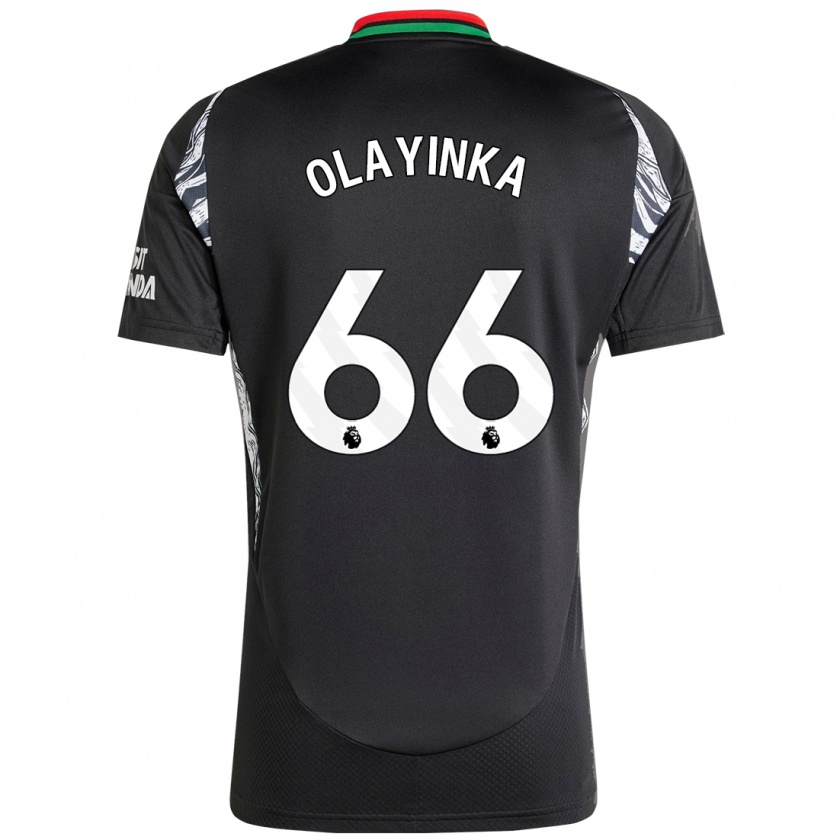 Kandiny Férfi James Olayinka #66 Fekete Idegenbeli Jersey 2024/25 Mez Póló Ing