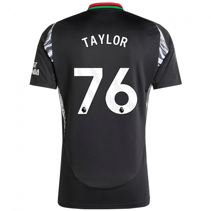 Kandiny Férfi Kido Taylor Hart #76 Fekete Idegenbeli Jersey 2024/25 Mez Póló Ing