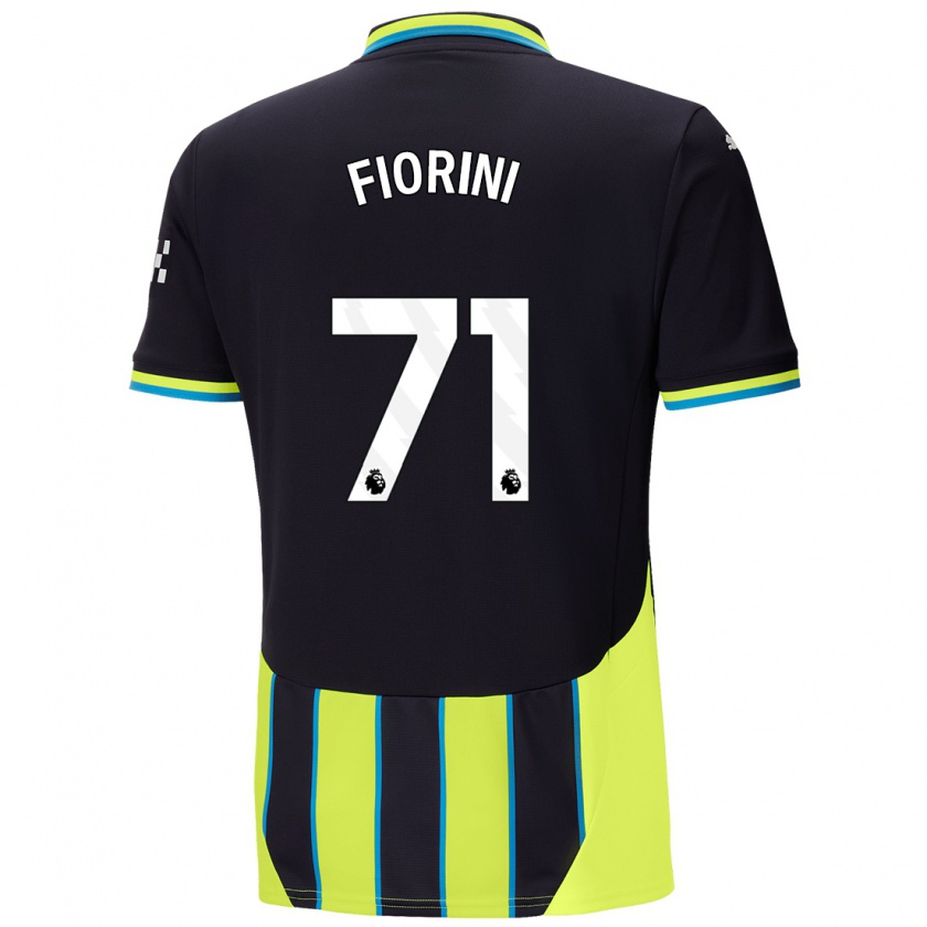 Kandiny Férfi Lewis Fiorini #71 Kék Sárga Idegenbeli Jersey 2024/25 Mez Póló Ing