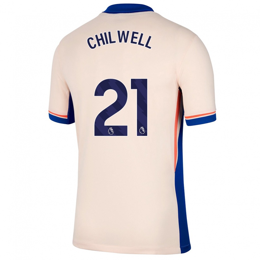 Kandiny Férfi Ben Chilwell #21 Világos Bézs Idegenbeli Jersey 2024/25 Mez Póló Ing