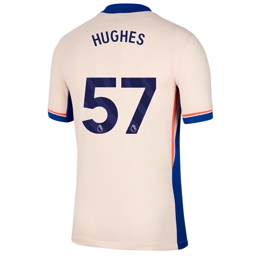 Kandiny Férfi Brodi Hughes #57 Világos Bézs Idegenbeli Jersey 2024/25 Mez Póló Ing