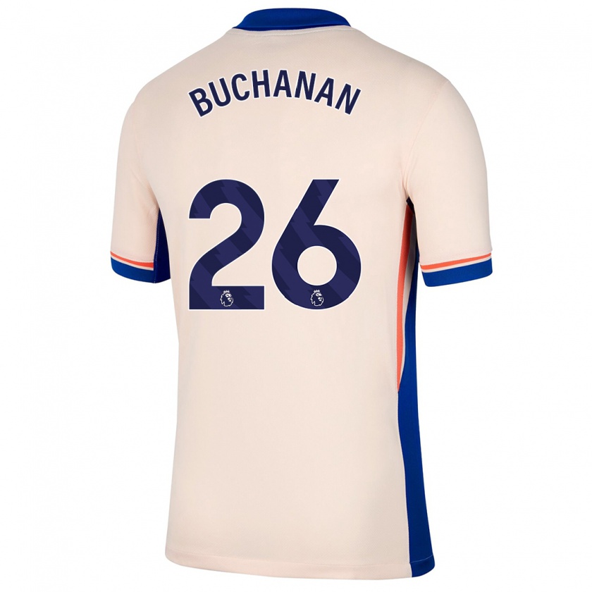 Kandiny Férfi Kadeisha Buchanan #26 Világos Bézs Idegenbeli Jersey 2024/25 Mez Póló Ing