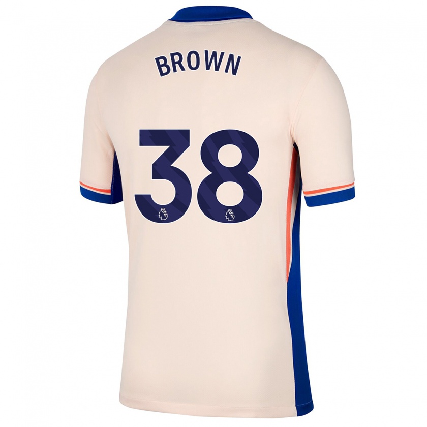 Kandiny Férfi Cerys Brown #38 Világos Bézs Idegenbeli Jersey 2024/25 Mez Póló Ing