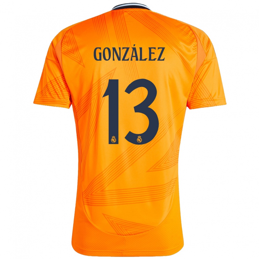 Kandiny Férfi Fran González #13 Narancs Idegenbeli Jersey 2024/25 Mez Póló Ing