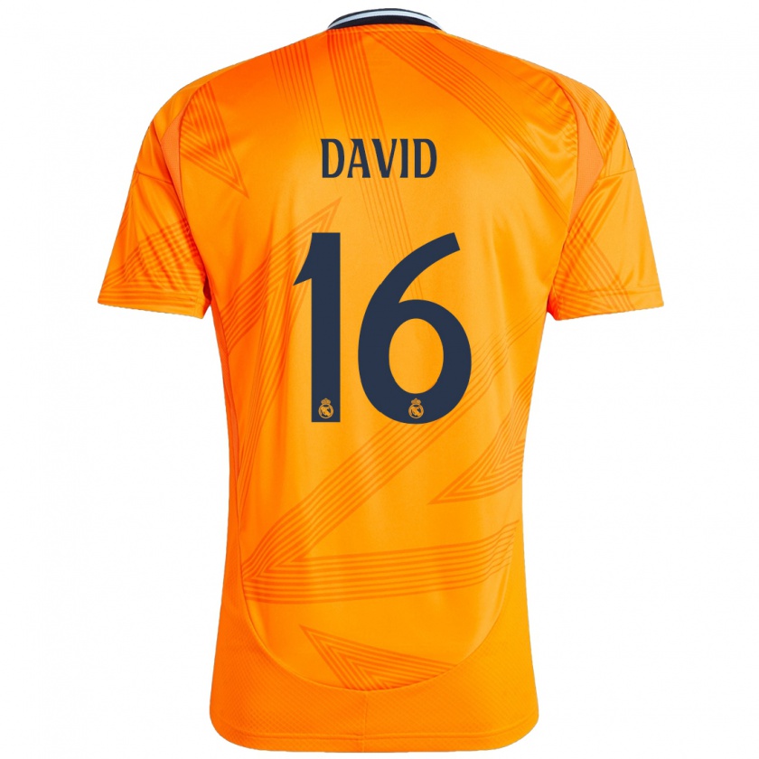 Kandiny Férfi Antonio David #16 Narancs Idegenbeli Jersey 2024/25 Mez Póló Ing