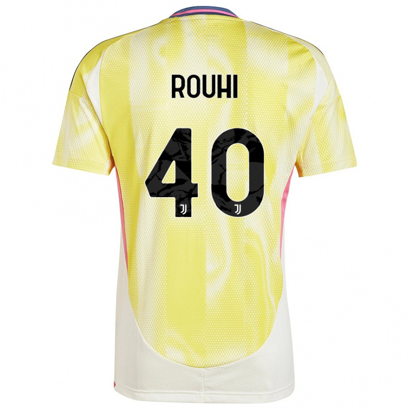 Kandiny Férfi Jonas Rouhi #40 Napsárga Idegenbeli Jersey 2024/25 Mez Póló Ing