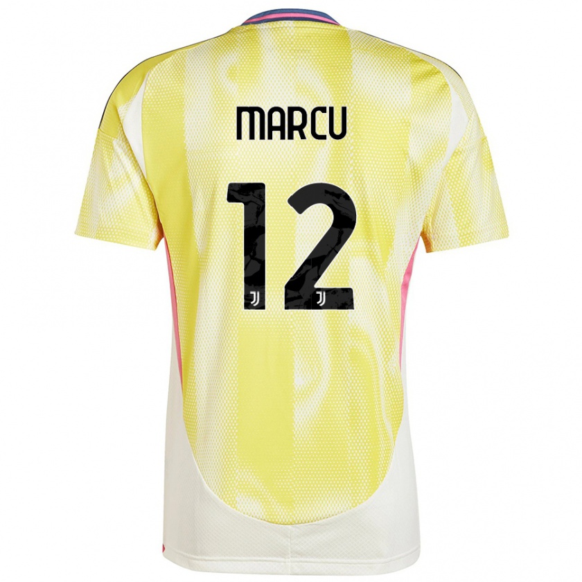 Kandiny Férfi Alessio Marcu #12 Napsárga Idegenbeli Jersey 2024/25 Mez Póló Ing