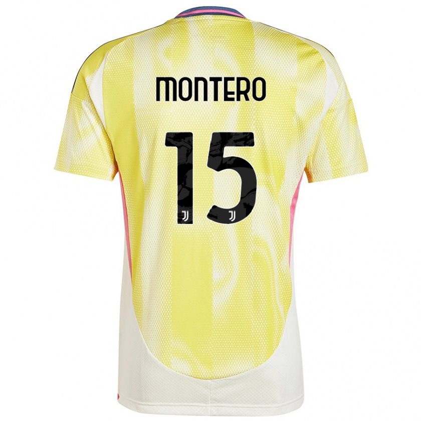 Kandiny Férfi Alfonso Montero #15 Napsárga Idegenbeli Jersey 2024/25 Mez Póló Ing