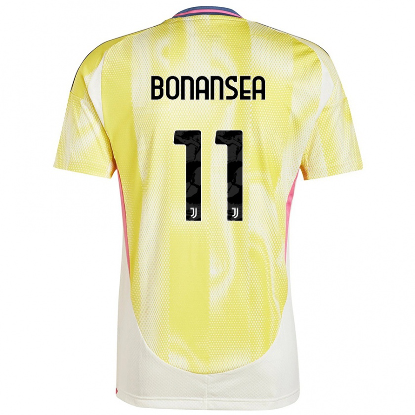 Kandiny Férfi Barbara Bonansea #11 Napsárga Idegenbeli Jersey 2024/25 Mez Póló Ing