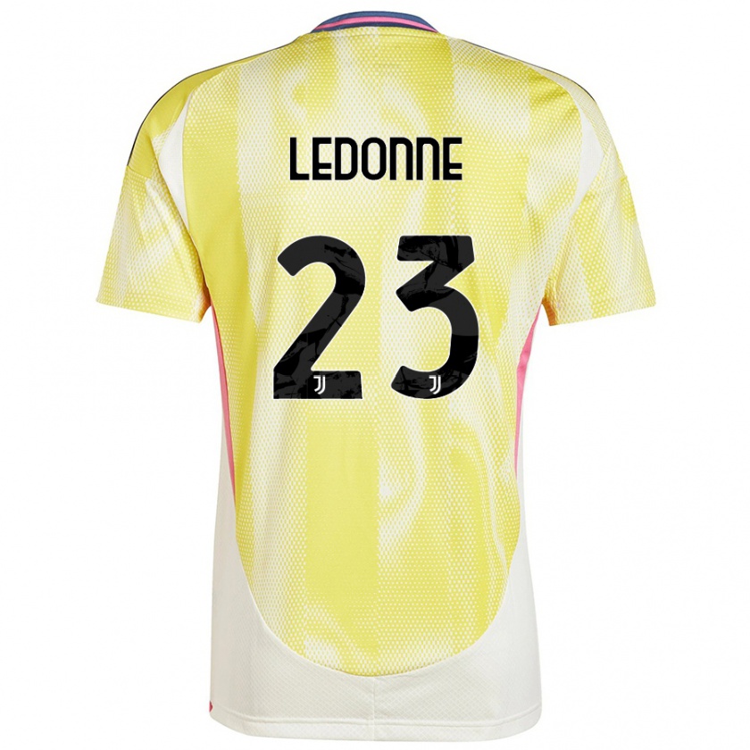 Kandiny Férfi Nicolo Ledonne #23 Napsárga Idegenbeli Jersey 2024/25 Mez Póló Ing