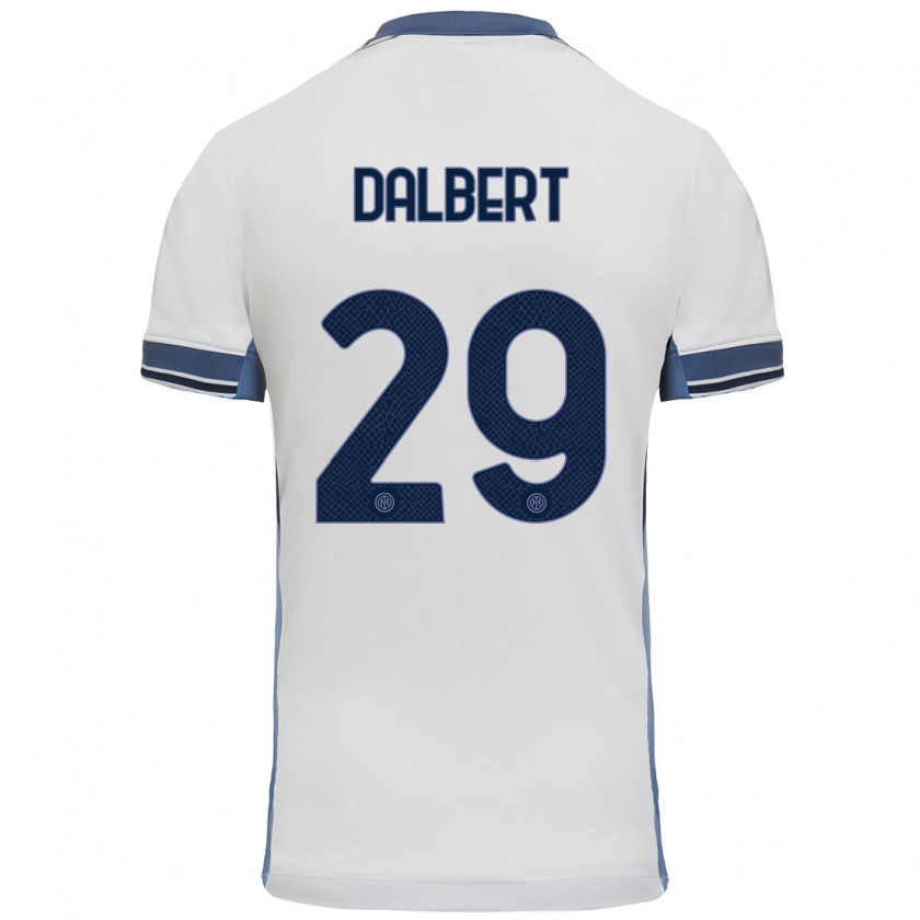 Kandiny Férfi Dalbert #29 Fehér Szürke Idegenbeli Jersey 2024/25 Mez Póló Ing