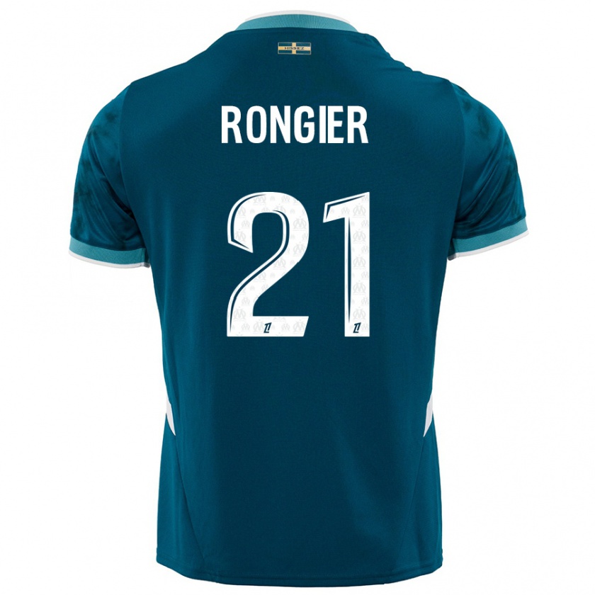 Kandiny Férfi Valentin Rongier #21 Türkizkék Idegenbeli Jersey 2024/25 Mez Póló Ing