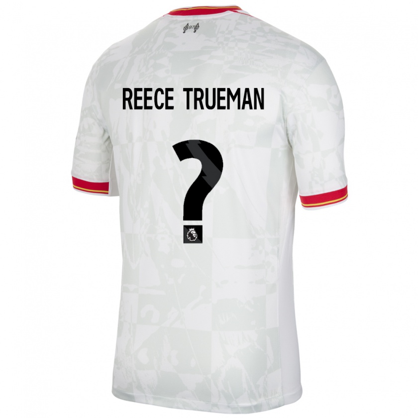 Kandiny Férfi Reece Trueman #0 Fehér Piros Fekete Harmadik Számú Jersey 2024/25 Mez Póló Ing