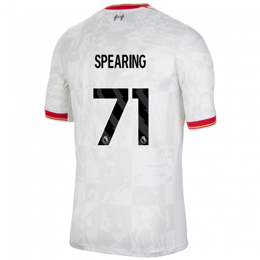 Kandiny Férfi Jay Spearing #71 Fehér Piros Fekete Harmadik Számú Jersey 2024/25 Mez Póló Ing