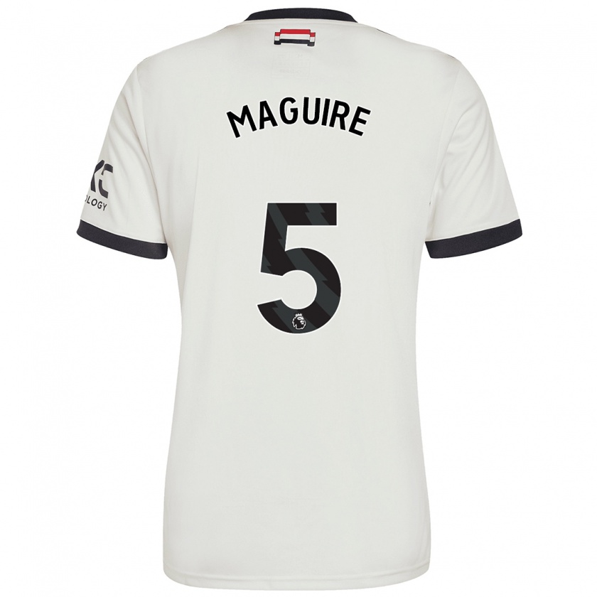 Kandiny Férfi Harry Maguire #5 Törtfehér Harmadik Számú Jersey 2024/25 Mez Póló Ing