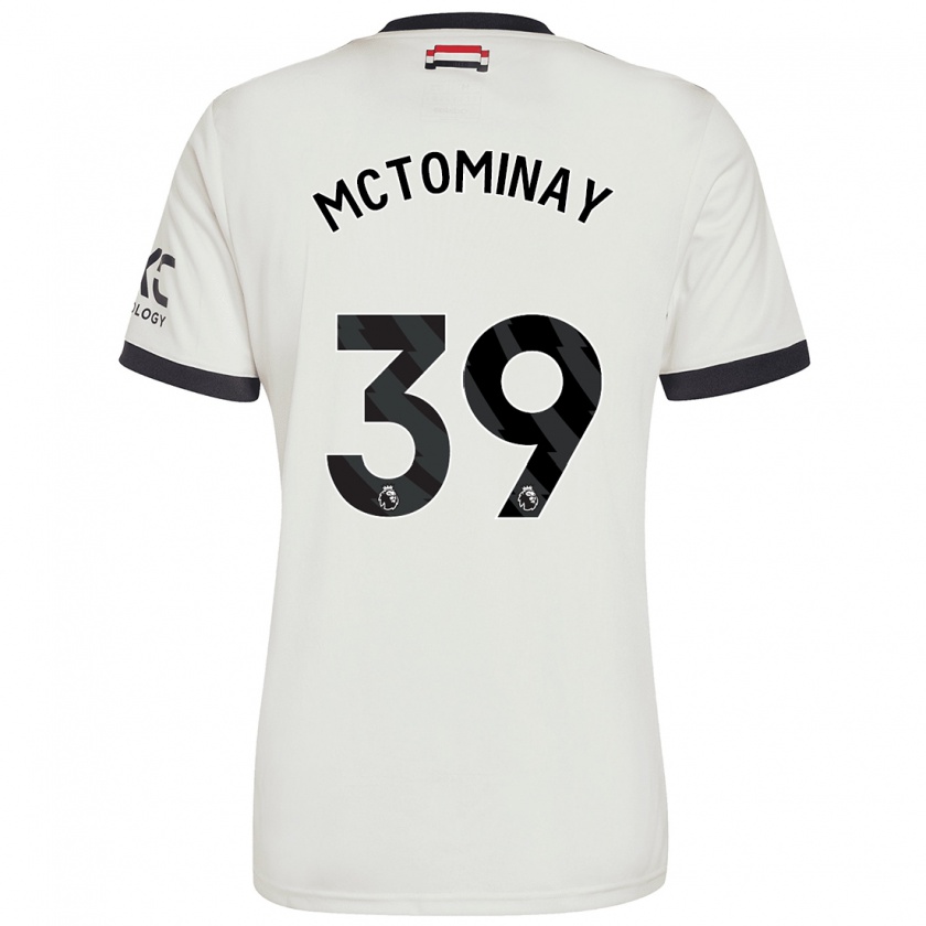 Kandiny Férfi Scott Mctominay #39 Törtfehér Harmadik Számú Jersey 2024/25 Mez Póló Ing