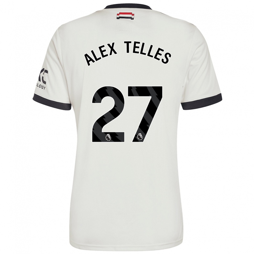 Kandiny Férfi Alex Nicolao Telles #27 Törtfehér Harmadik Számú Jersey 2024/25 Mez Póló Ing