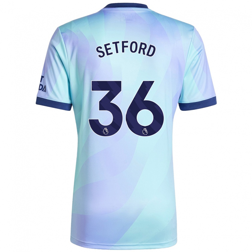 Kandiny Férfi Tommy Setford #36 Aqua Harmadik Számú Jersey 2024/25 Mez Póló Ing