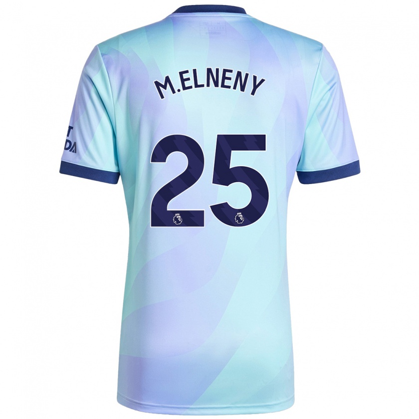 Kandiny Férfi Mohamed Elneny #25 Aqua Harmadik Számú Jersey 2024/25 Mez Póló Ing