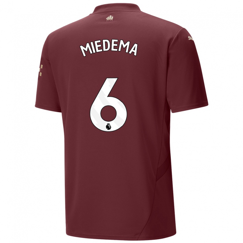 Kandiny Férfi Vivianne Miedema #6 Gesztenyebarna Harmadik Számú Jersey 2024/25 Mez Póló Ing