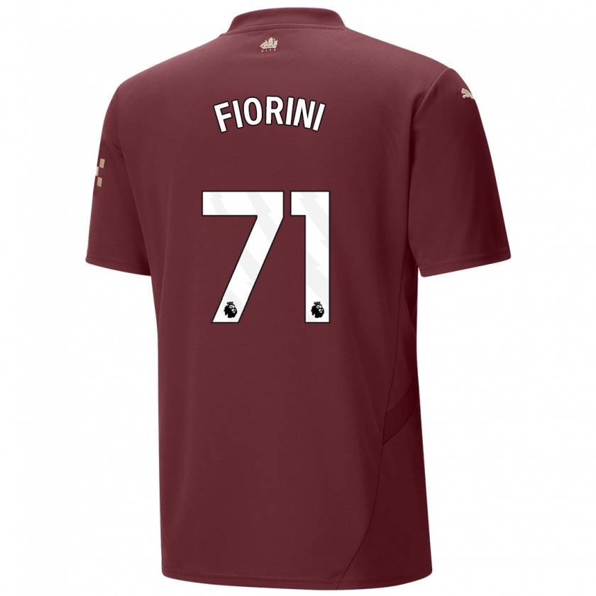 Kandiny Férfi Lewis Fiorini #71 Gesztenyebarna Harmadik Számú Jersey 2024/25 Mez Póló Ing