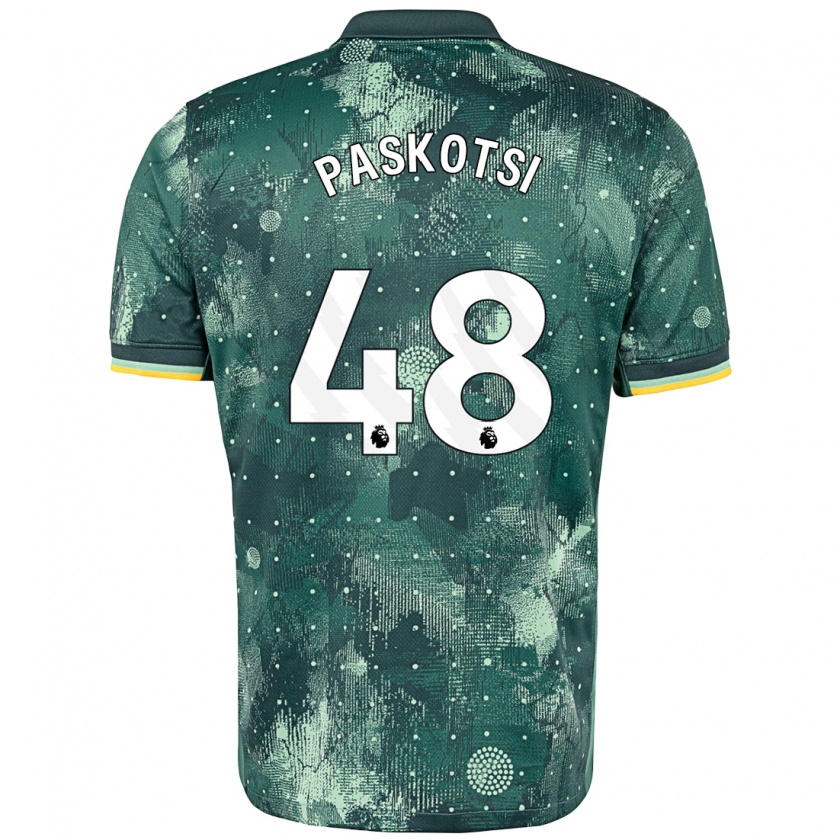 Kandiny Férfi Maksim Paskotsi #48 Menta Zöld Harmadik Számú Jersey 2024/25 Mez Póló Ing