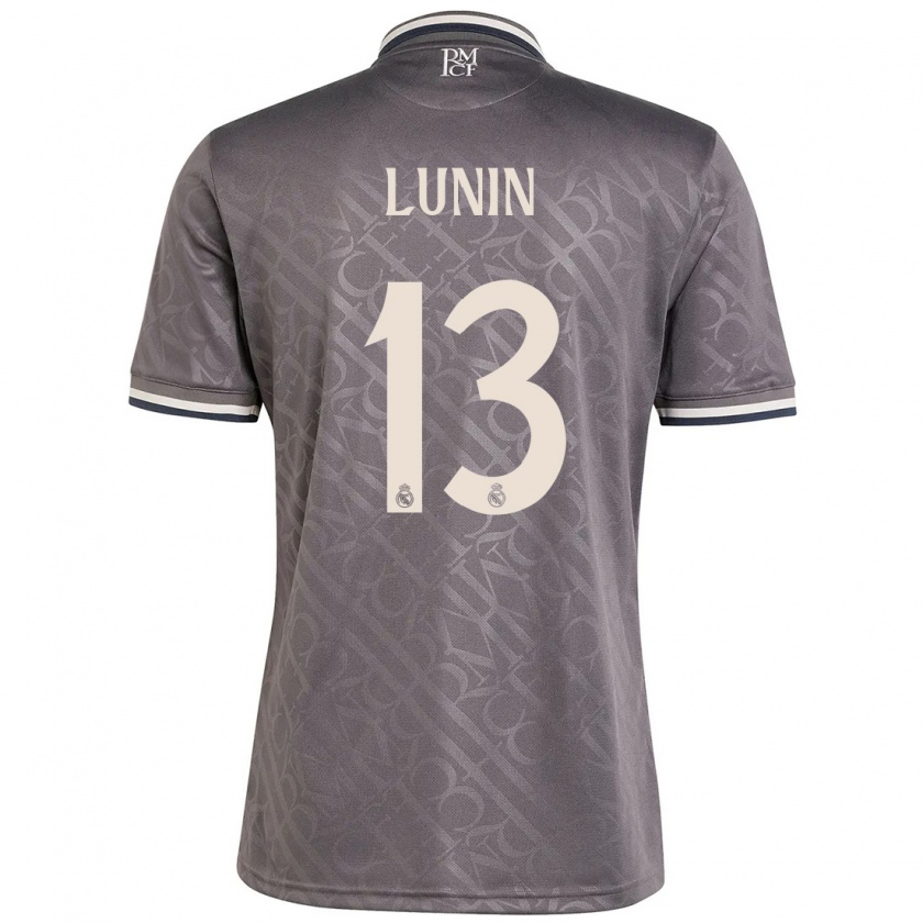 Kandiny Férfi Andriy Lunin #13 Faszén Harmadik Számú Jersey 2024/25 Mez Póló Ing