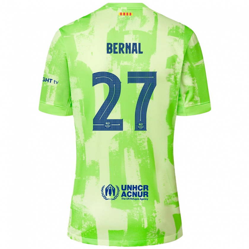 Kandiny Férfi Marc Bernal #27 Mész Harmadik Számú Jersey 2024/25 Mez Póló Ing