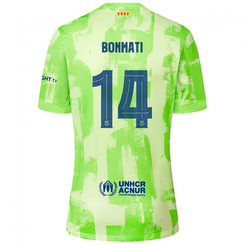 Kandiny Férfi Aitana Bonmatí #14 Mész Harmadik Számú Jersey 2024/25 Mez Póló Ing