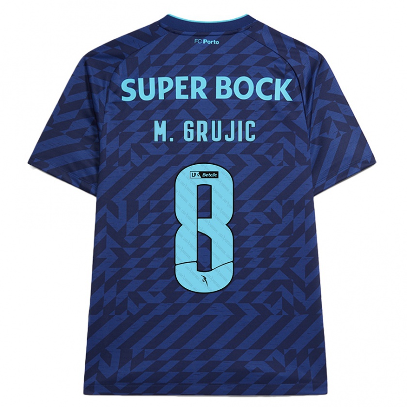 Kandiny Férfi Marko Grujic #8 Sötétkék Harmadik Számú Jersey 2024/25 Mez Póló Ing