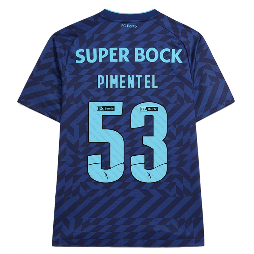 Kandiny Férfi Eric Pimentel #53 Sötétkék Harmadik Számú Jersey 2024/25 Mez Póló Ing