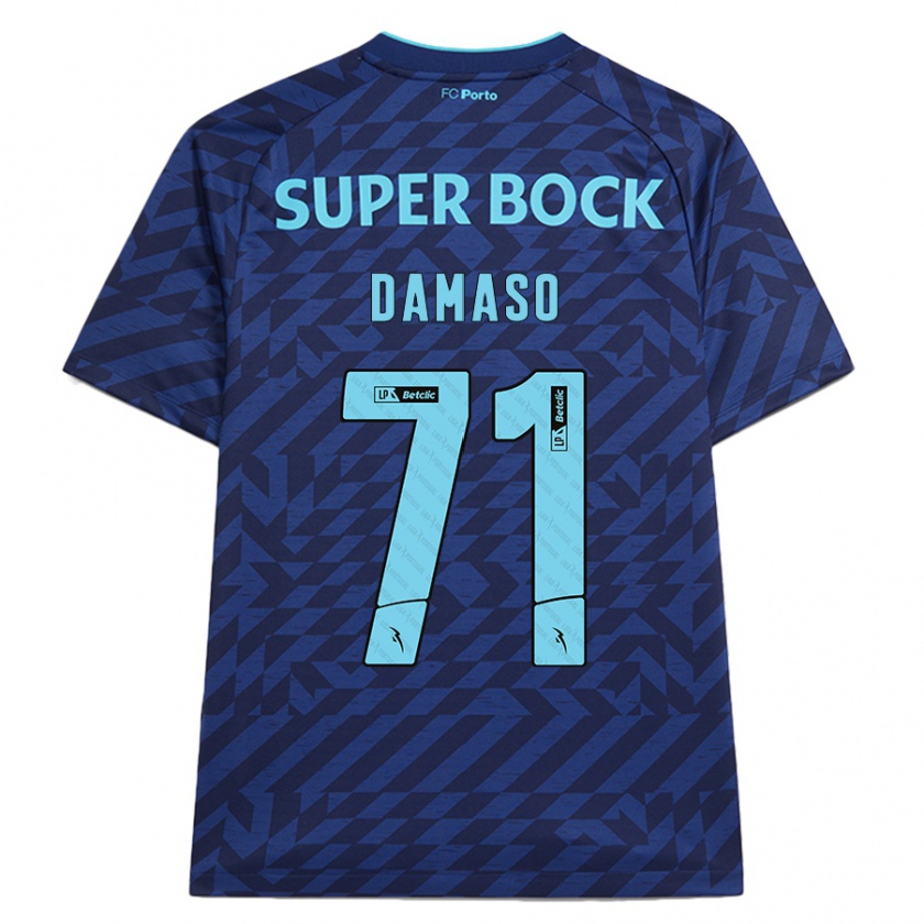 Kandiny Férfi Nico Damaso #71 Sötétkék Harmadik Számú Jersey 2024/25 Mez Póló Ing