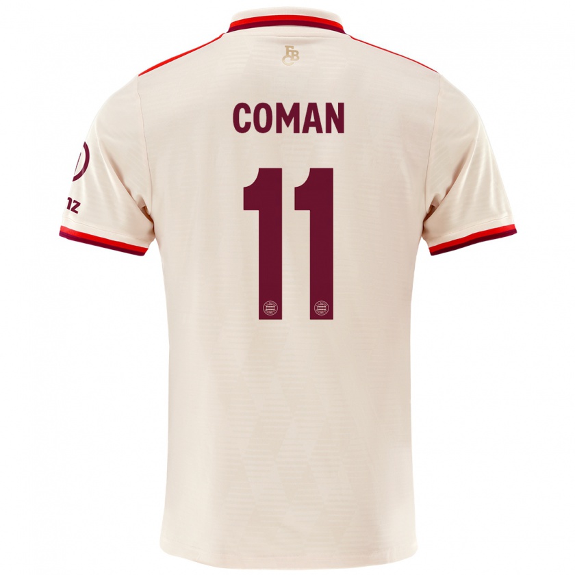 Kandiny Férfi Kingsley Coman #11 Vászon Harmadik Számú Jersey 2024/25 Mez Póló Ing