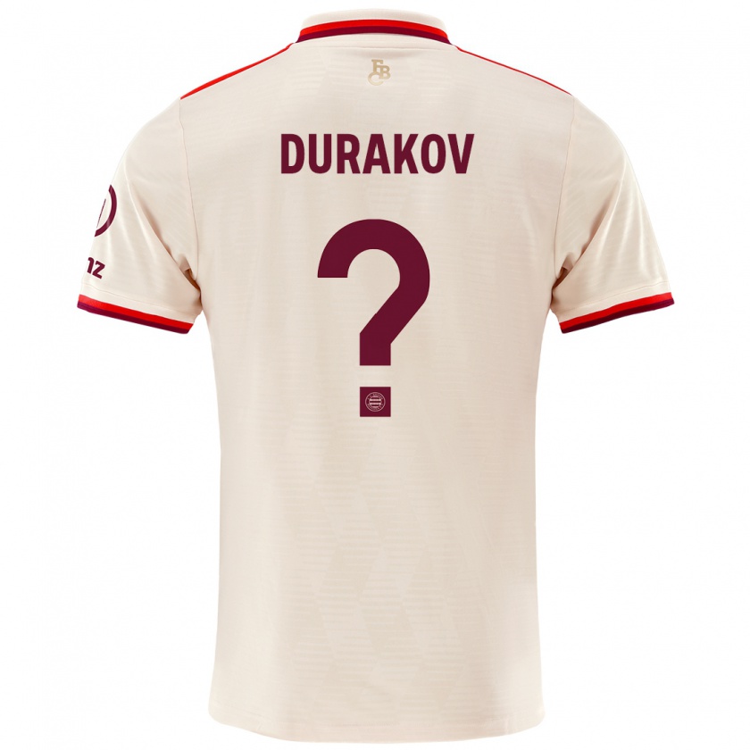 Kandiny Férfi Sejdo Durakov #0 Vászon Harmadik Számú Jersey 2024/25 Mez Póló Ing