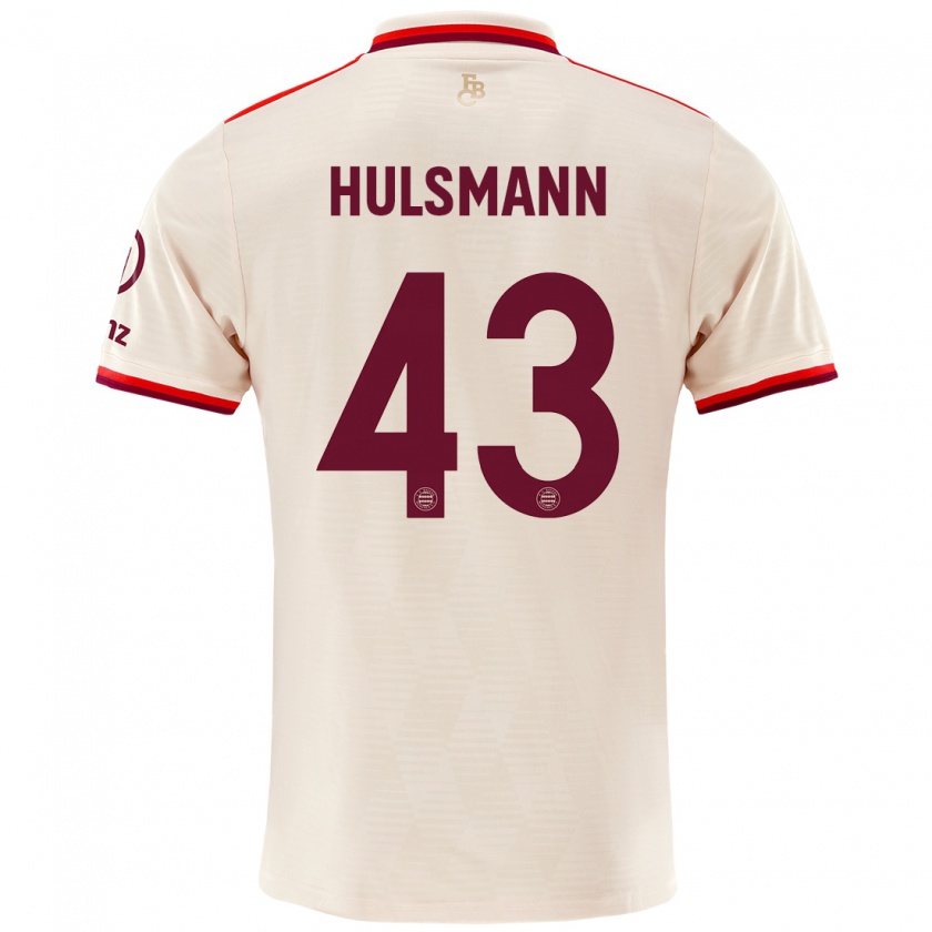 Kandiny Férfi Tom Hülsmann #43 Vászon Harmadik Számú Jersey 2024/25 Mez Póló Ing