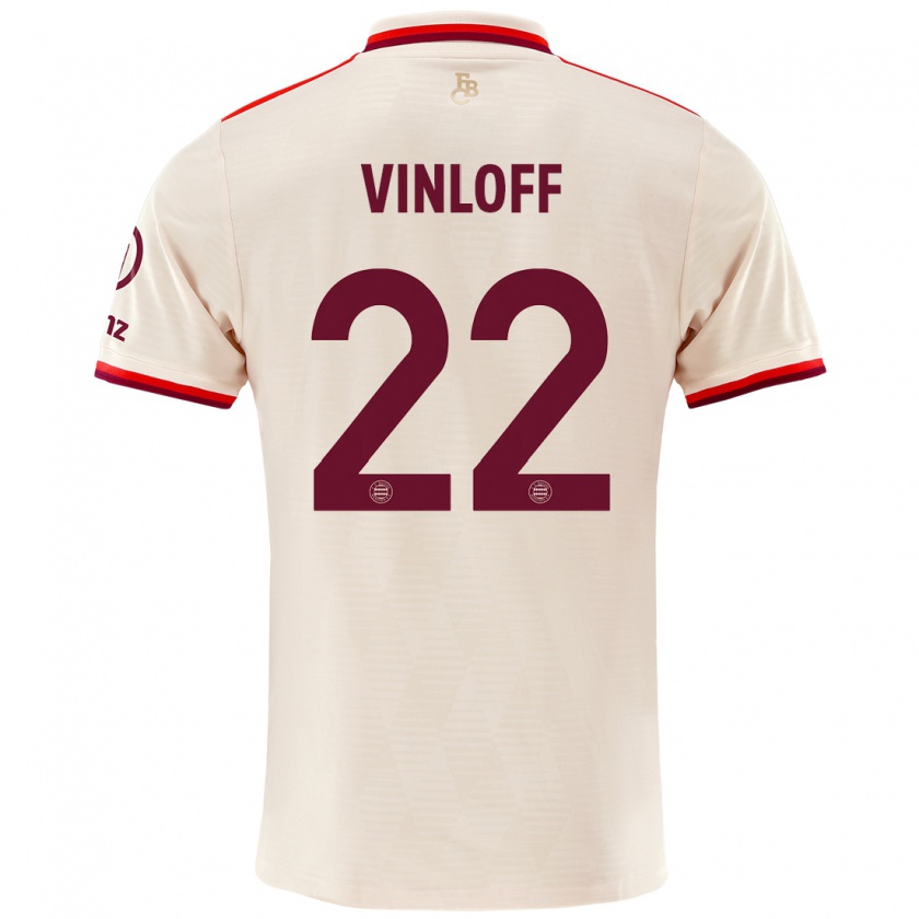 Kandiny Férfi Matteo Vinloff #22 Vászon Harmadik Számú Jersey 2024/25 Mez Póló Ing