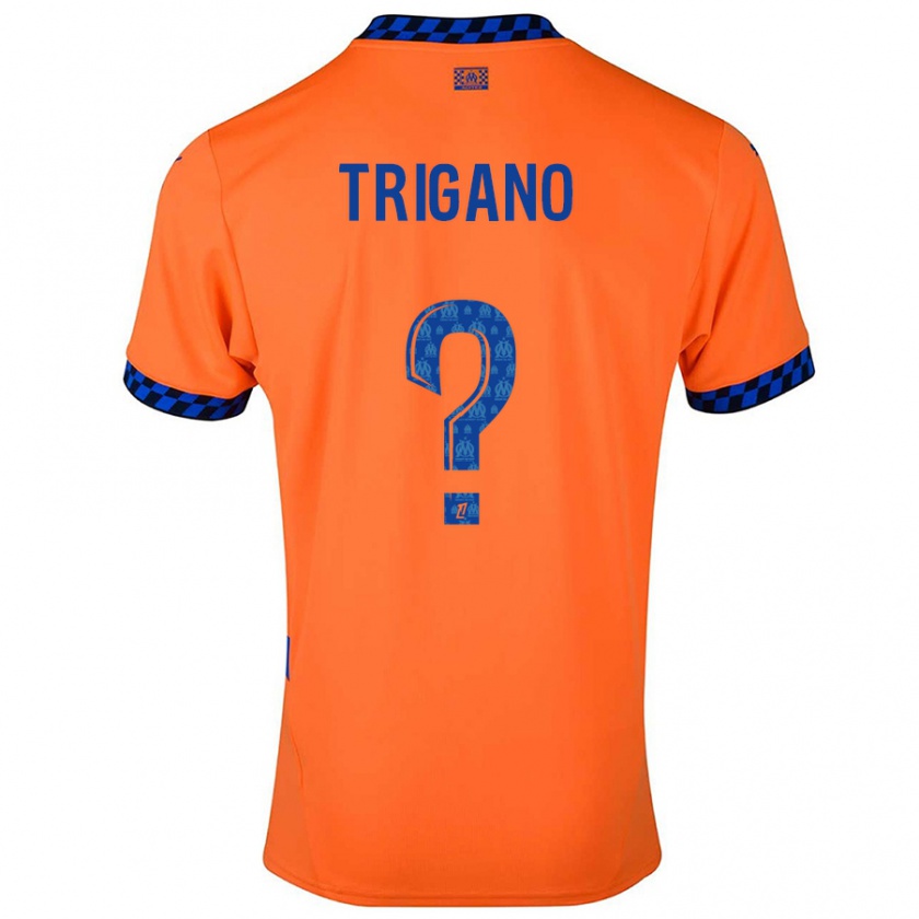 Kandiny Férfi Paolo Trigano #0 Narancssárga Sötétkék Harmadik Számú Jersey 2024/25 Mez Póló Ing