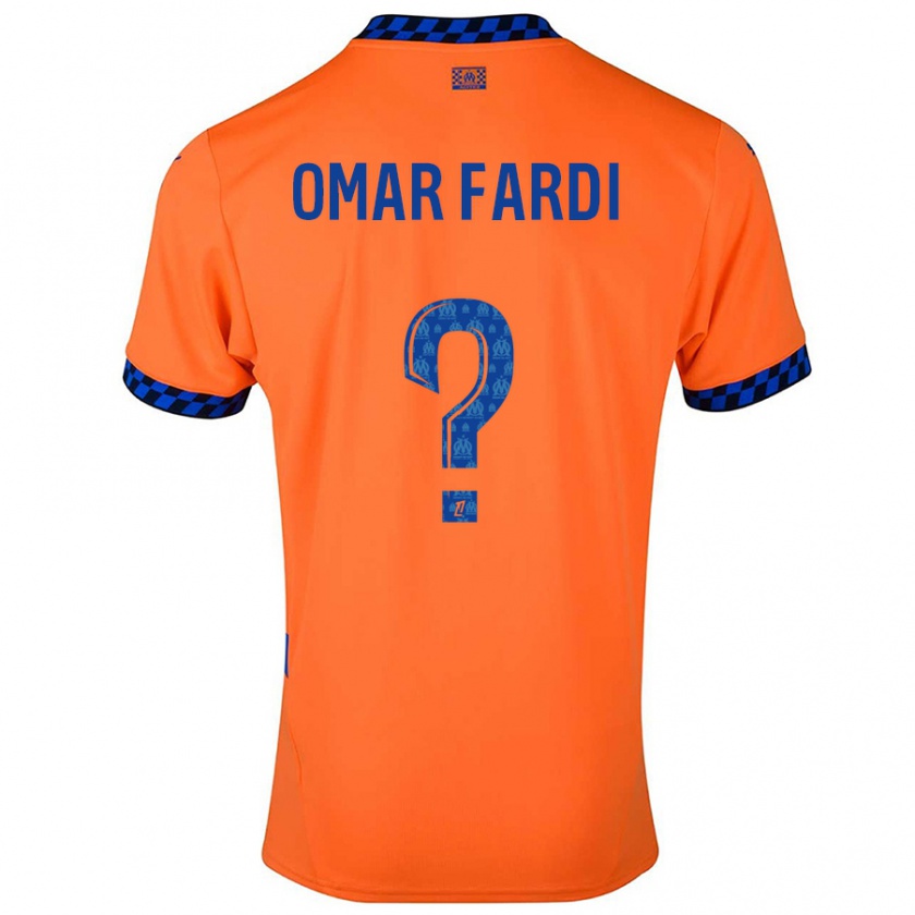 Kandiny Férfi El Omar Fardi #0 Narancssárga Sötétkék Harmadik Számú Jersey 2024/25 Mez Póló Ing