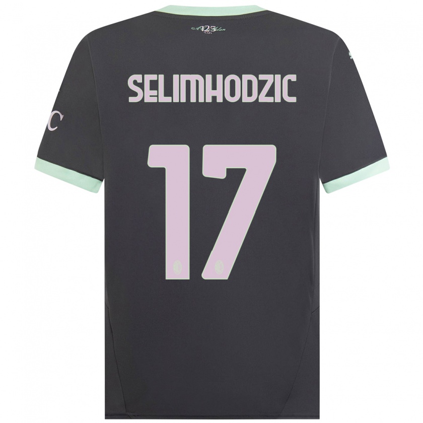 Kandiny Férfi Noa Selimhodzic #17 Szürke Harmadik Számú Jersey 2024/25 Mez Póló Ing