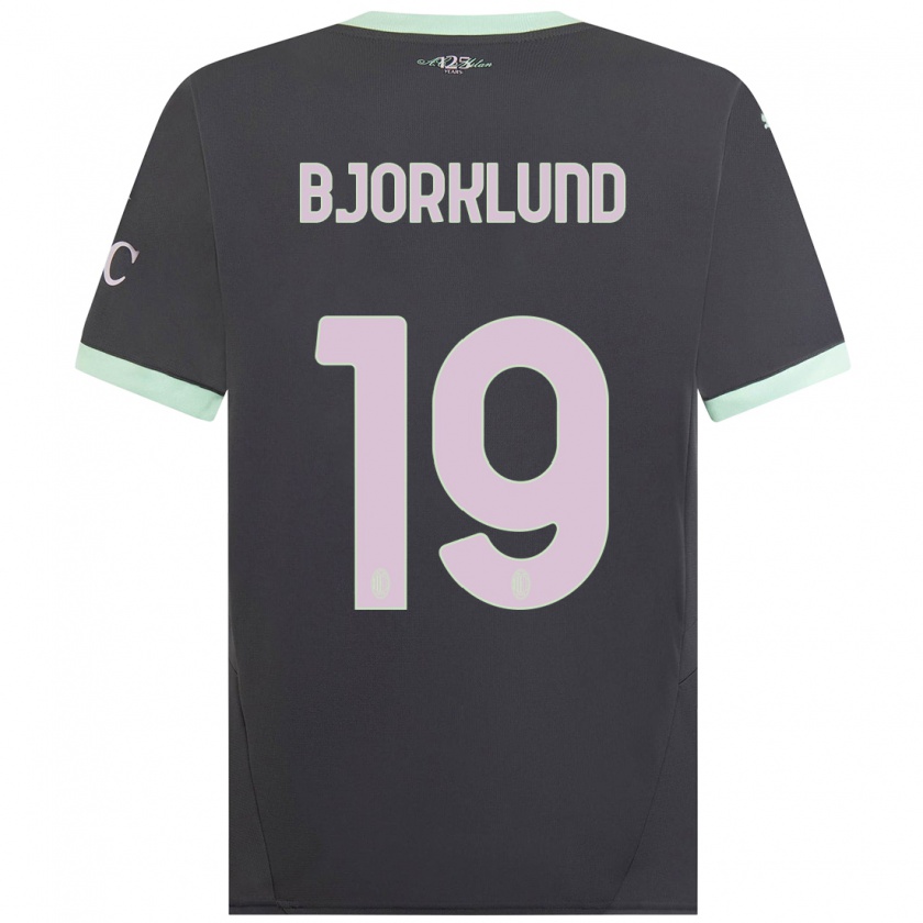 Kandiny Férfi Lukas Bjorklund #19 Szürke Harmadik Számú Jersey 2024/25 Mez Póló Ing