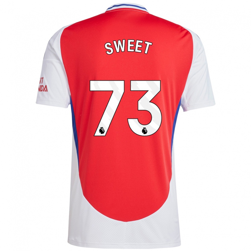 Kandiny Női James Sweet #73 Piros Fehér Hazai Jersey 2024/25 Mez Póló Ing