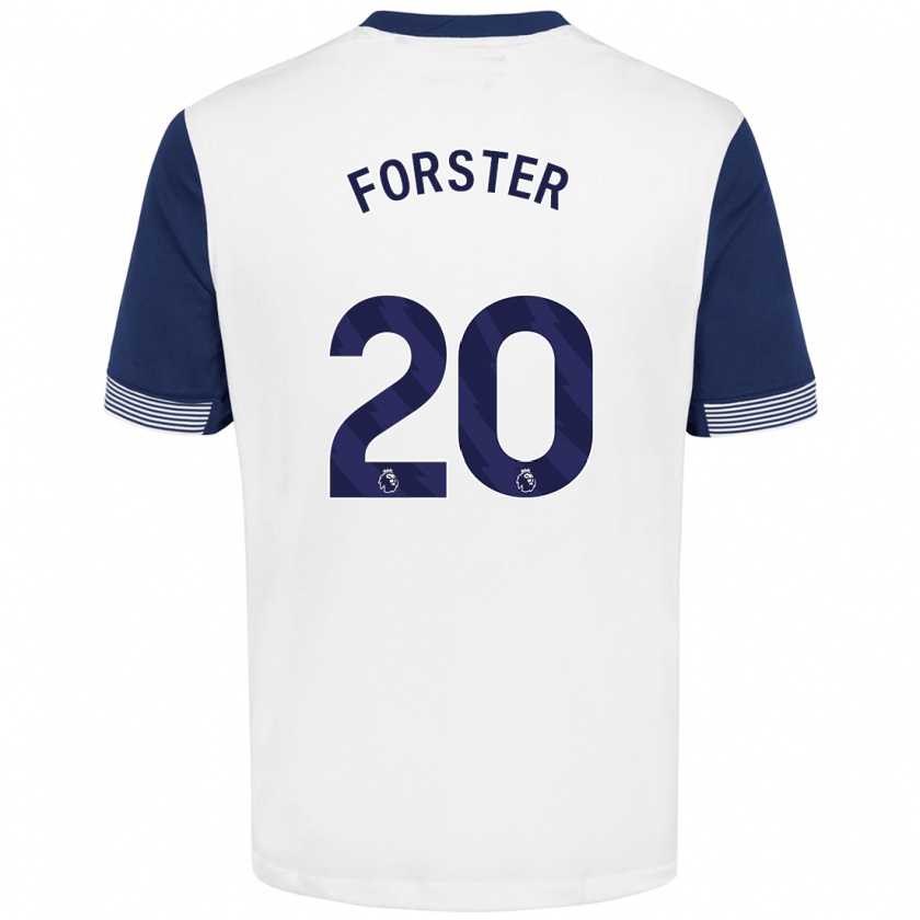 Kandiny Női Fraser Forster #20 Fehér Kék Hazai Jersey 2024/25 Mez Póló Ing