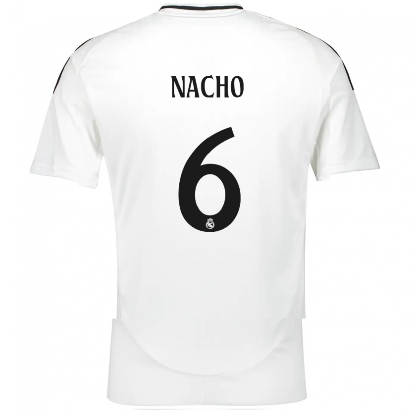 Kandiny Női Nacho Fernández #6 Fehér Hazai Jersey 2024/25 Mez Póló Ing