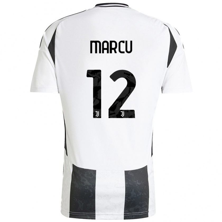 Kandiny Női Alessio Marcu #12 Fehér Fekete Hazai Jersey 2024/25 Mez Póló Ing